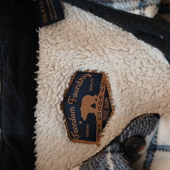 Plaid Lined Button-Up Shirt Jacket - Picture 2 of 7